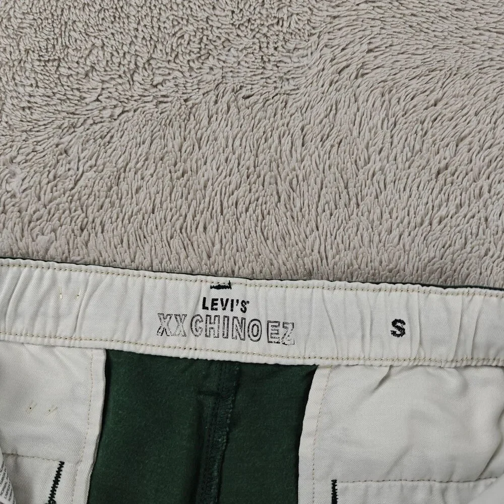 Levi’s XX Chino EZ Pants Men's S Dark Green Straight Leg Cotton Hemp